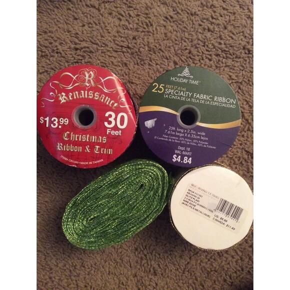 4 Spools of Decorative Ribbon B19 - Picture 2 of 6